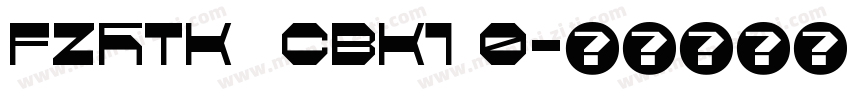 FZHTK  CBK1 0字体转换
